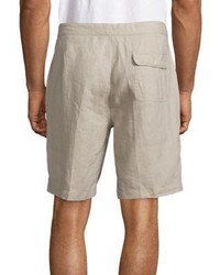 Saks Fifth Avenue Solid Linen Drawstring Bermuda Shorts