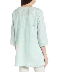Eileen Fisher A Line Organic Linen Tunic