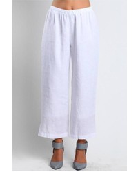 Chalet White Linen Pant