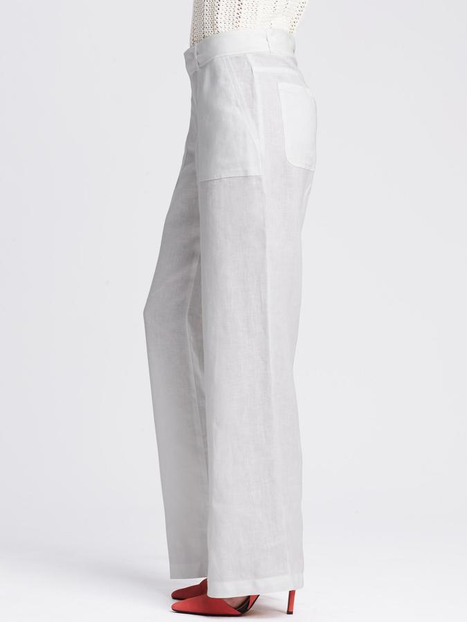 Banana Republic Linen Tie Front Wide Leg Pant, $79, Banana Republic