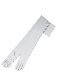 ZAZA BRIDAL 23.5 Long Shiny Stretch Satin Dress Gloves Opera Length 16BL 
