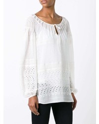 Saint Laurent Broderie Anglaise Gypsy Blouse