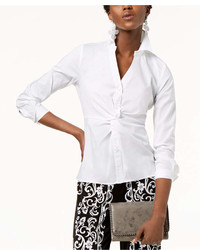 INC International Concepts Inc Long Sleeve Twist Front Blouse Created For Macys