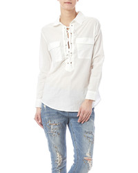 RD Style Lace Up Blouse