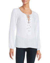 GUESS Lace Up Blouse