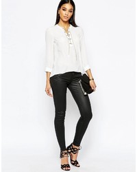 Lipsy Open Front Blouse With Chain Detail
