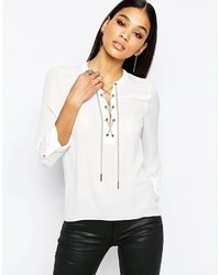 Lipsy Open Front Blouse With Chain Detail
