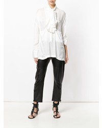 Ann Demeulemeester Oversized Pussy Bow Blouse