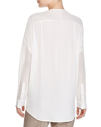 Vince Pintucked Blouse
