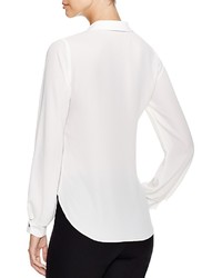 Status By Chenault Lace Up Blouse 100% Bloomingdales