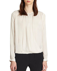 Vince Crossover Draped Blouse