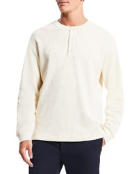 Theory Balena Waffle Henley In Ivory At Nordstrom