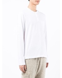James Perse Clean Finish Henley Long Sleeve T Shirt