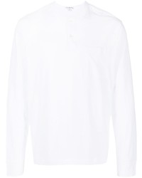 James Perse Clean Finish Henley Long Sleeve T Shirt