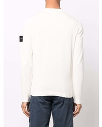 Stone Island Compass Patch Long Sleeved T Shirt