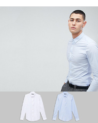 French Connection 2 Pack Slim Fit Shirts