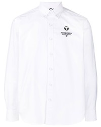 AAPE BY A BATHING APE Aape By A Bathing Ape Logo Embroidered Button Down Shirt