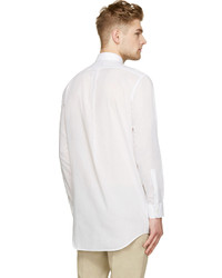 Ami Alexandre Mattiussi White Light Button Down Two Pocket Shirt
