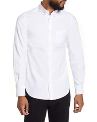 Officine Generale Antime Slim Fit Solid Oxford Button Up Shirt