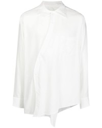 Sulvam Asymmetric Double Collar Shirt