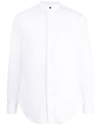 Giorgio Armani Band Collar Concealed Shirt