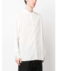 Thom Krom Band Collar Contrast Stich Shirt