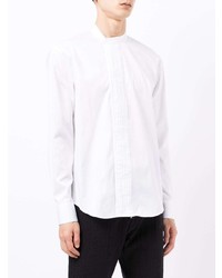 Emporio Armani Band Collar Cotton Shirt