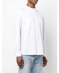 A.P.C. Band Collar Cotton Shirt