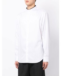 Giorgio Armani Band Collar Cotton Shirt