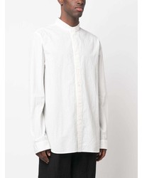 Forme D'expression Band Collar Cotton Shirt