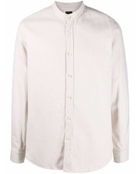 BOSS Band Collar Cotton Shirt
