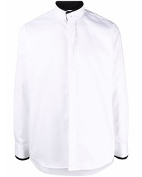 Karl Lagerfeld Band Collar Cotton Shirt