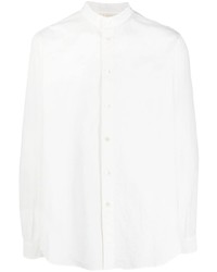 Forme D'expression Band Collar Cotton Shirt