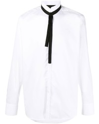 Karl Lagerfeld Band Collar Long Sleeve Shirt
