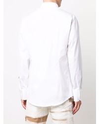 DSQUARED2 Bar Pin Collar Cotton Poplin Shirt