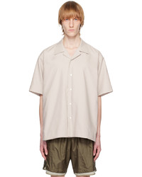 meanswhile Beige Side Slit Shirt