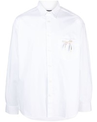 Jacquemus Bow Detail Long Sleeve Cotton Shirt