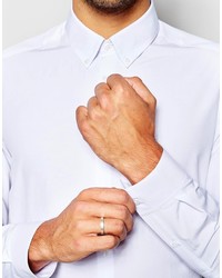 Asos Brand Smart Shirt In Long Sleeve With Button Down Collar