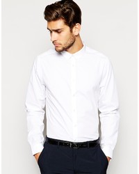 Asos Brand Smart Shirt In Pure Cotton With Button Down Collar