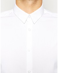 Asos Brand Smart Shirt In Regular Fit 2 Pack Save 25%