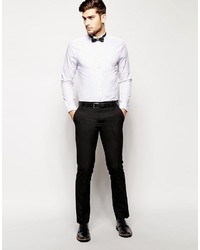 Asos Brand Smart Tux Shirt With Wing Collar In Regular Fit