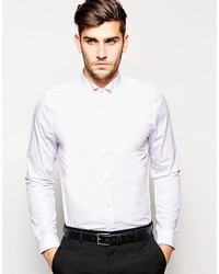 Asos Brand Smart Tux Shirt With Wing Collar In Regular Fit