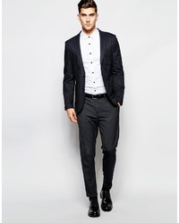 Asos Brand White Shirt With Contrast Buttons In Regular Fit With Long Sleeves