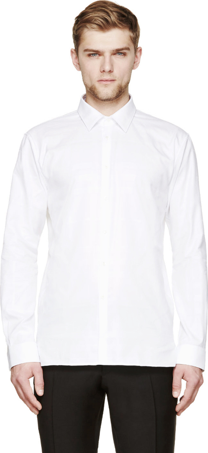 Burberry London White Woven Check Shirt | Where to buy & how to wear