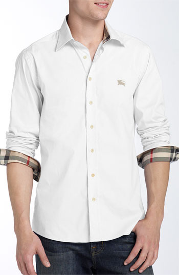 white shirt burberry