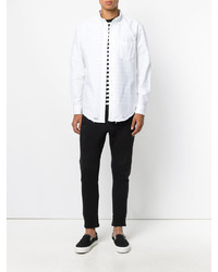 Palm Angels Button Down Ripped Shirt