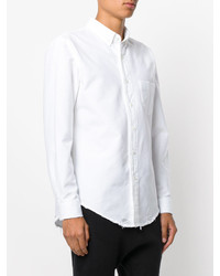 Palm Angels Button Down Ripped Shirt