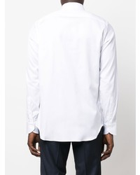 Canali Buttoned Spread Collar Shirt
