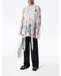 Burberry Chantilly Lace Oversized Shirt