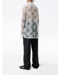 Burberry Chantilly Lace Oversized Shirt